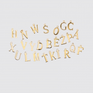 Big Letter Plain Gold