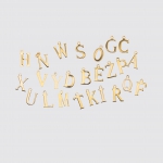 Big Letter Plain Gold