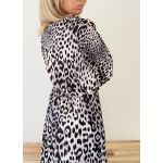 Leopard dress black and White