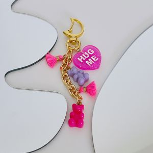 Porte-clef Hug Me Pink Glitter Porte-clef Hug Me Pink Glitter