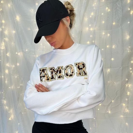 Crop Artic Amor Sweatshirt