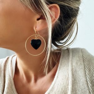 Boucles d&#039;oreilles Dark Amor (vendues par paires)