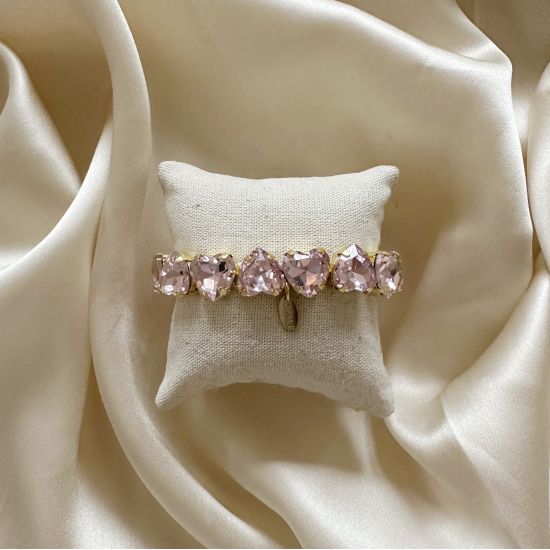 Bracelet Coeur Strass Pink