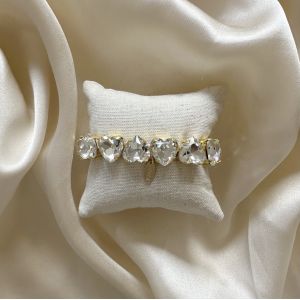 Crystal Rhinestone Heart Bracelet