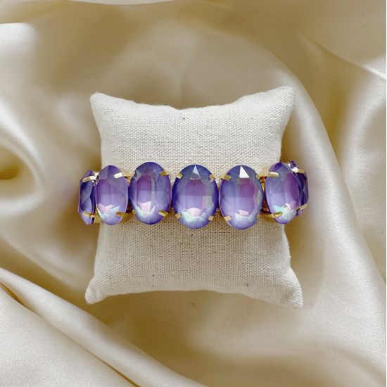 Bracelet Ellipse Purple Pastel