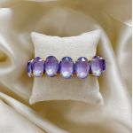 Bracelet Ellipse Purple Pastel