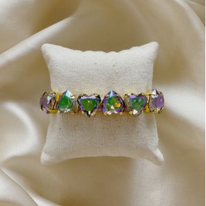 Bracelet coeur strass Scarabe