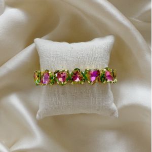 Bracelet coeur strass