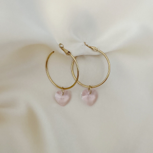Boucles d'oreilles Sweety Pink Médium  (vendues par paires)