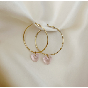 Boucles d'oreilles Sweety Pink Large (vendues par paires)