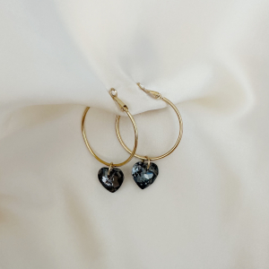 Boucles d'oreilles Sweety Grey Medium (vendues par paires)