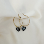 Boucles d'oreilles Sweety Grey Medium (vendues par paires)