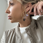 Boucles d'oreilles Sweety Grey Medium (vendues par paires)