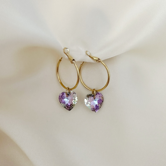 Boucles d'oreilles Sweety Purple Small (vendues par paires)