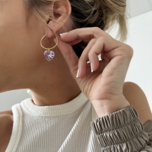 Boucles d&#039;oreilles Sweety Purple Small (vendues par paires)