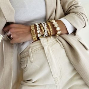 Goldy white modular jewelry