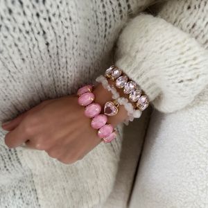 Bracelet Oriane Quartz Rose