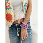 Bracelet Ellipse Purple Pastel