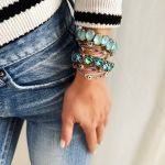 Bracelet coeur strass Lagoon