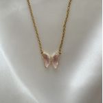 Collier Butterfly Pink