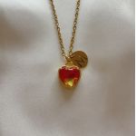 Goldy Heart Sand Necklace to Personalize