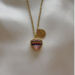 Goldy Heart Wave Necklace to Personalize