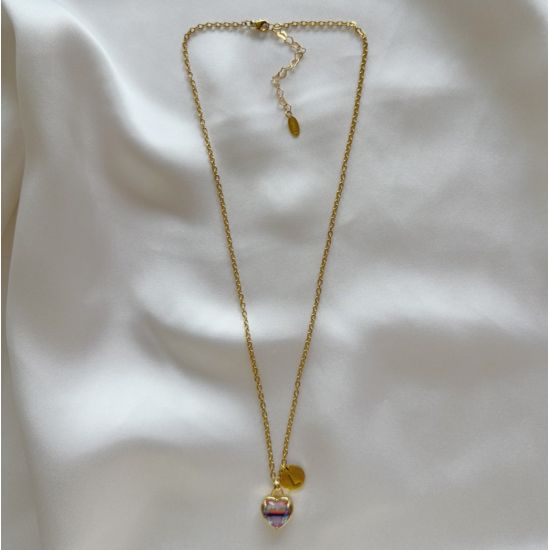 Collier Goldy Heart Wave à personnaliser