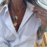 Collier Goldy Heart Rainbow à personnaliser