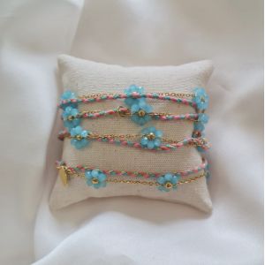 Flowers blue modular jewelry