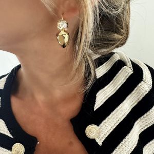 Boucles d&#039;oreilles Circle Rain Gold