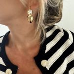 Boucles d'oreilles Circle Rain Gold