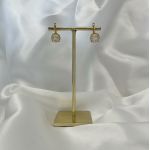 Boucles d'oreilles Round Gold Golden Shadow