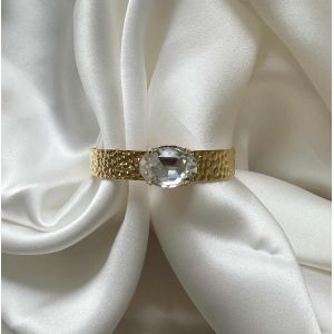 Glam  Gold Crystal Cuff