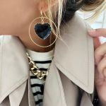 Boho Dark Earrings (sold in pairs)