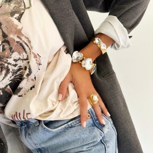 Bracelet Suprême Heart Gold Cristal