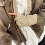 Mitaines Odean Cream (vendues par paires)