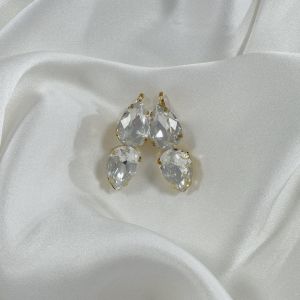Boucles d'oreilles Suprême Rain Gold Cristal (vendues par paires) Boucles d'oreilles Suprême Rain Gold Cristal (vendues par paires)