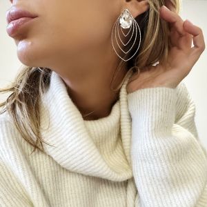 Boucles d&#039;oreilles Butterfly Silver Cristal ( vendues par paires)