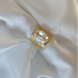 Bague Ellipse Gold Martelée Golden Shadow