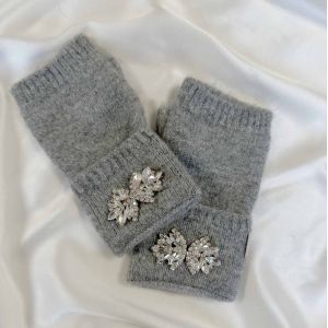 Georges V Grey Fingerless Gloves (sold in pairs)