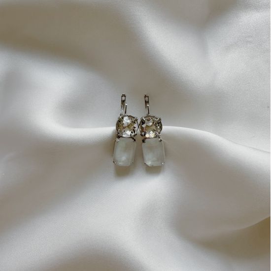 Boucles d'oreilles Silver Arum (vendues par paires)