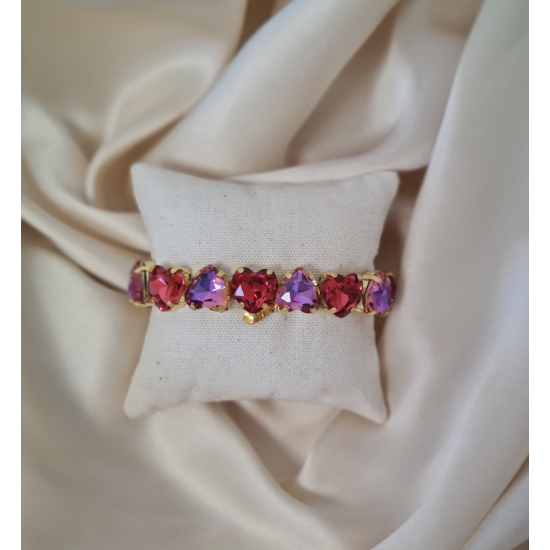 Bracelet Coeur Strass Bena
