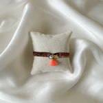 Five Brown and Orange Bracelet