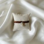 Five Brown and Cream Bracelet