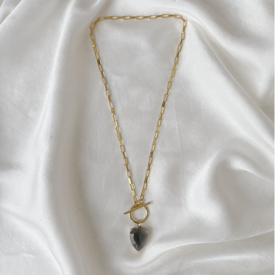 Grey Love Necklace