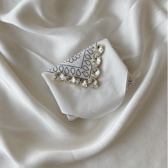 Bandana White Scarf