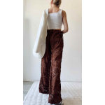 Pantalon Flower Chocolate