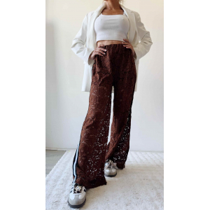 Pantalon Flower Chocolate