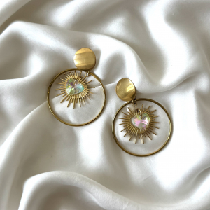 Sun earrings (sold in pairs)