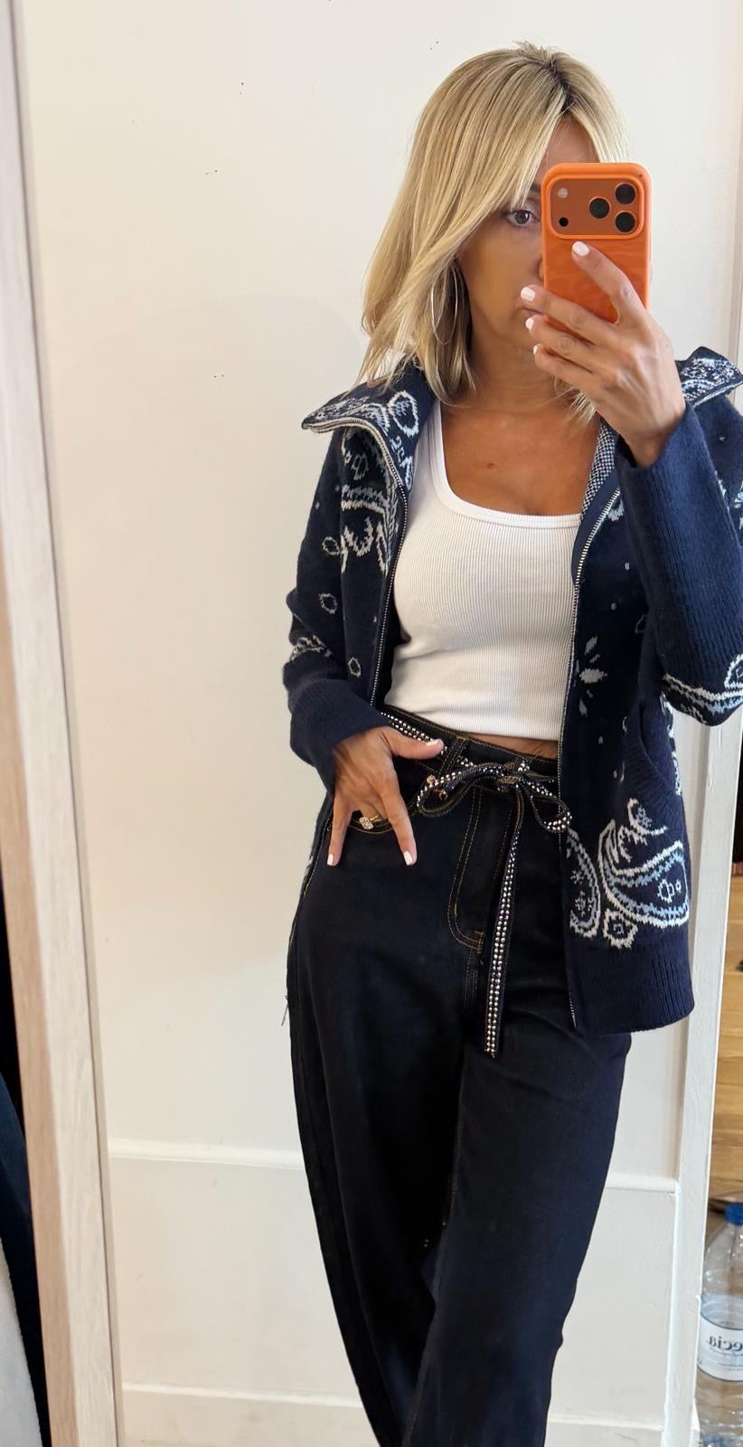 GILET Bandana bleu